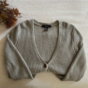 Forever 21 Gray/Grey Cardigan Sweater